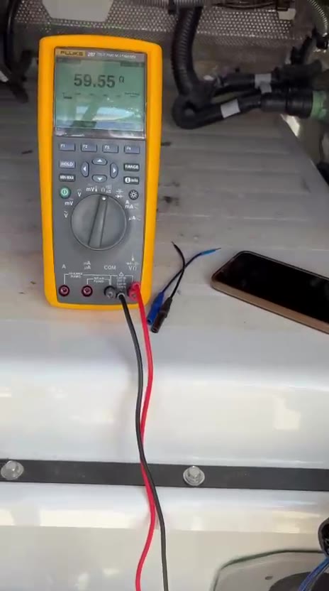 Comprobación de la resistencia de terminación del CAN bus a 60 ohmios